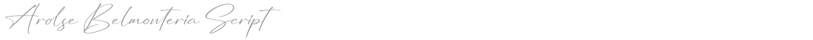 Arolse Belmonteria Script font preview